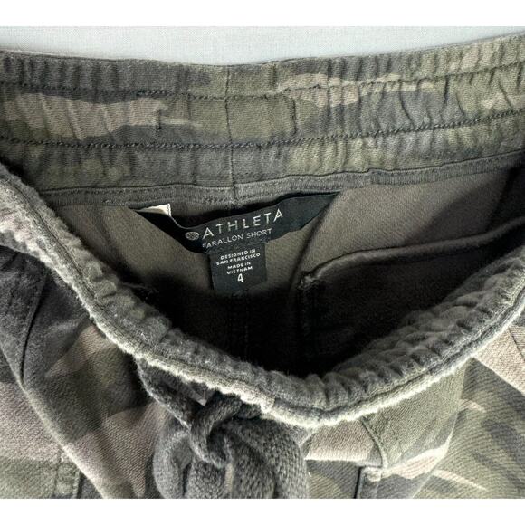 Athleta Shorts Womens Camo Farallon Short Elastic Waist Drawstring size 4 - Picture 4 of 5
